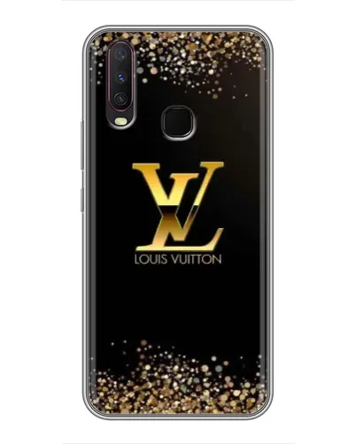 Чехол для Vivo Y17 с картинкой «LV — золотые искры»