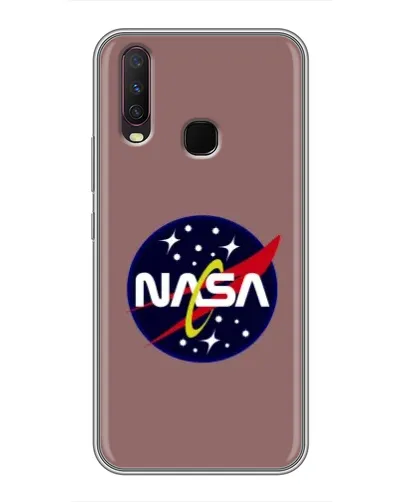 Чехол для Vivo Y17 с картинкой «NASA — ретро космос» Чехол для Vivo Y17 с картинкой «NASA — ретро космос»