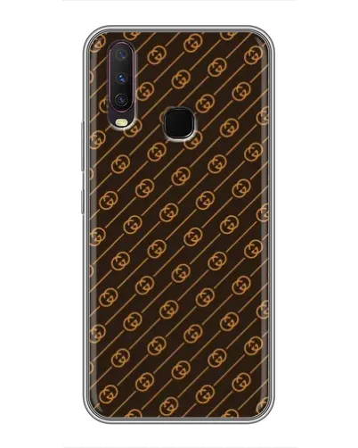 Чехол для Vivo Y17 с картинкой «Gucci — золотые диагонали» Чехол для Vivo Y17 с картинкой «Gucci — золотые диагонали»