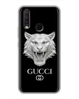 Чохол для Vivo Y17 з картинкою «Gucci — срібний лев» Чохол для Vivo Y17 з картинкою «Gucci — срібний лев»