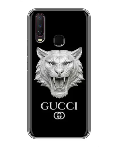 Чохол для Vivo Y17 з картинкою «Gucci — срібний лев» Чохол для Vivo Y17 з картинкою «Gucci — срібний лев»