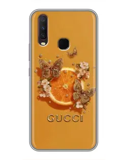 Чохол для Vivo Y17 з картинкою «Gucci — золоті метелики» Чохол для Vivo Y17 з картинкою «Gucci — золоті метелики»
