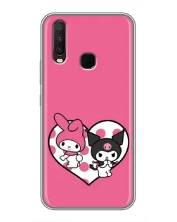 Чехол для Vivo Y17 с картинкой «Kuromi и My Melody» Чехол для Vivo Y17 с картинкой «Kuromi и My Melody»
