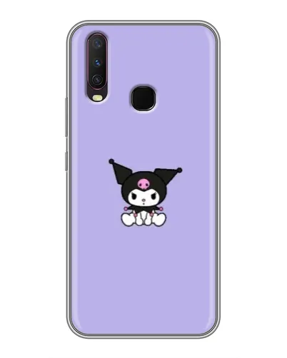 Чехол для Vivo Y17 с картинкой «Kuromi — фиолетовый минимализм»