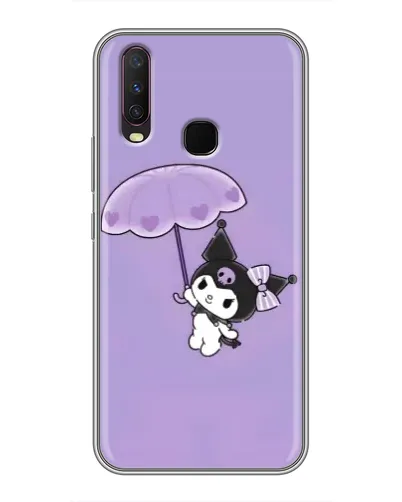 Чехол для Vivo Y17 с картинкой «Kuromi с зонтиком»