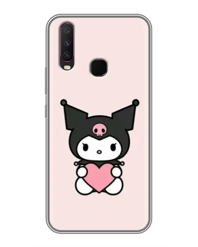 Чехол для Vivo Y17 с картинкой «Kuromi и сердце»