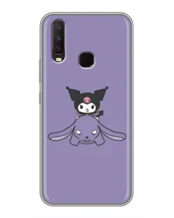 Чехол для Vivo Y17 с картинкой «Kuromi на лиловом фоне» Чехол для Vivo Y17 с картинкой «Kuromi на лиловом фоне»