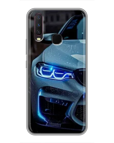 Чехол для Vivo Y17 с картинкой «Взгляд BMW с синими фарами» Чехол для Vivo Y17 с картинкой «Взгляд BMW с синими фарами»