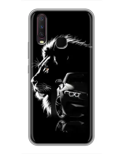 Чехол для Vivo Y17 с картинкой «BMW и лев» Чехол для Vivo Y17 с картинкой «BMW и лев»
