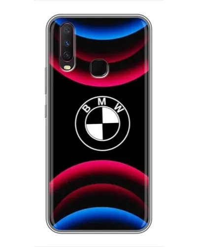 Чехол для Vivo Y17 с картинкой «Логотип BMW и неоновые дуги» Чехол для Vivo Y17 с картинкой «Логотип BMW и неоновые дуги»