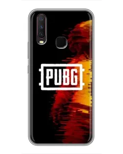 Чехол для Vivo Y17 с картинкой «Яркий логотип PUBG»
