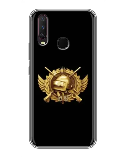 Чехол для Vivo Y17 с картинкой «PUBG — оранжевый градиент»