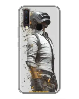 Чехол для Vivo Y17 с картинкой «PUBG — боец в пыли»