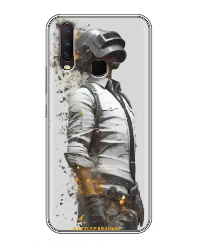 Чехол для Vivo Y17 с картинкой «PUBG — боец в пыли»
