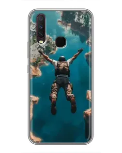Чехол для Vivo Y17 с картинкой «PUBG — свободное падение»