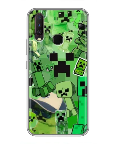 Чехол для Vivo Y17 с картинкой «Криперы Minecraft» Чехол для Vivo Y17 с картинкой «Криперы Minecraft»