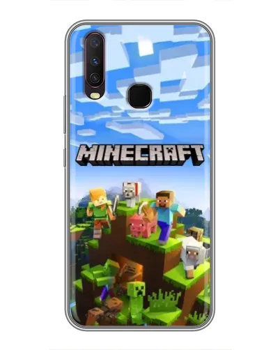 Чехол для Vivo Y17 с картинкой «Minecraft классический мир» Чехол для Vivo Y17 с картинкой «Minecraft классический мир»