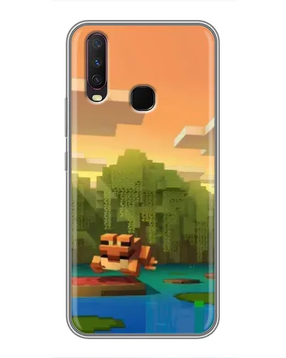 Чехол для Vivo Y17 с картинкой «Майнкрафт закат солнца» Чехол для Vivo Y17 с картинкой «Майнкрафт закат солнца»