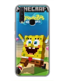 Чохол для Vivo Y17 з картинкою «Губка Боб Minecraft» Чохол для Vivo Y17 з картинкою «Губка Боб Minecraft»