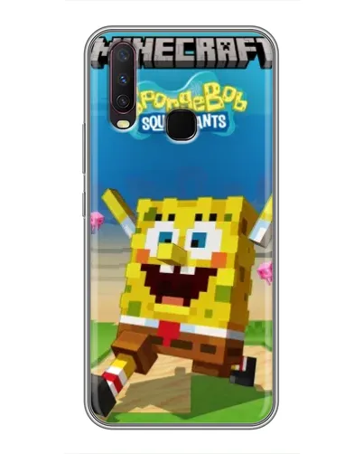 Чохол для Vivo Y17 з картинкою «Губка Боб Minecraft» Чохол для Vivo Y17 з картинкою «Губка Боб Minecraft»