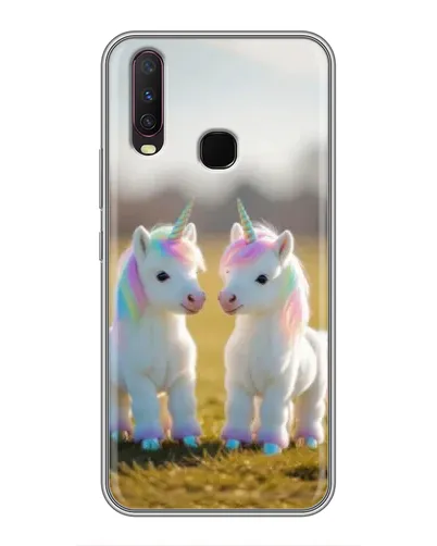 Чехол для Vivo Y17 с картинкой «Пара единорогов» Чехол для Vivo Y17 с картинкой «Пара единорогов»