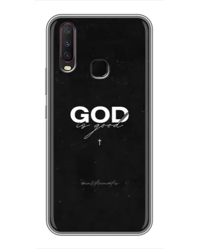 Чехол для Vivo Y17 с картинкой «GOD — Бог над всем»