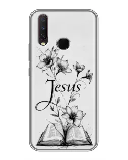 Чехол для Vivo Y17 с картинкой «Цветы и Библия»