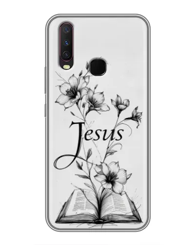Чехол для Vivo Y17 с картинкой «Цветы и Библия»