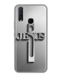 Чохол для Vivo Y17 з картинкою «Металевий хрест Jesus» Чохол для Vivo Y17 з картинкою «Металевий хрест Jesus»