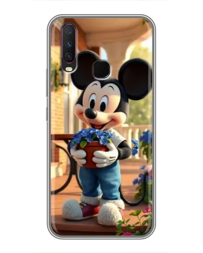Чехол для Vivo Y17 с картинкой «Микки садовод» Чехол для Vivo Y17 с картинкой «Микки садовод»