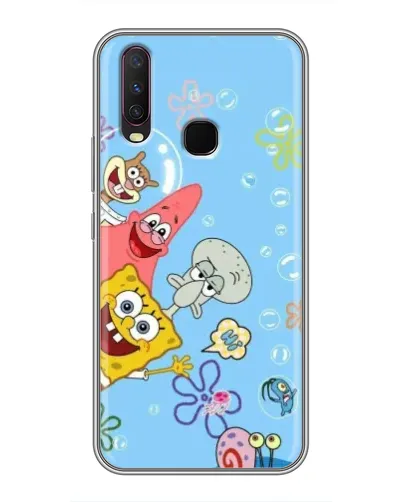 Чехол для Vivo Y17 с картинкой «Веселые пузырьки» Чехол для Vivo Y17 с картинкой «Веселые пузырьки»