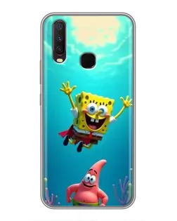 Чохол для Vivo Y17 з картинкою «Спанч Боб під водою» Чохол для Vivo Y17 з картинкою «Спанч Боб під водою»