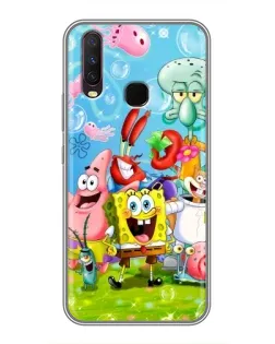 Чохол для Vivo Y17 з картинкою «Губка Боб та друзі» Чохол для Vivo Y17 з картинкою «Губка Боб та друзі»
