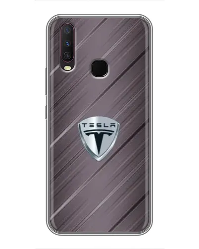 Чехол для Vivo Y17 с картинкой «Металлическая текстура Tesla» Чехол для Vivo Y17 с картинкой «Металлическая текстура Tesla»