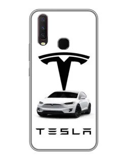 Чехол для Vivo Y17 с картинкой «Tesla White Style»