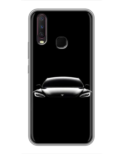Чехол для Vivo Y17 с картинкой «Фары Tesla Night» Чехол для Vivo Y17 с картинкой «Фары Tesla Night»