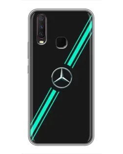 Чохол для Vivo Y17 з картинкою «Спортивні лінії Mercedes»
