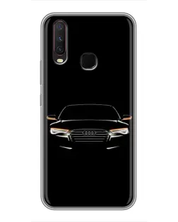 Чехол для Vivo Y17 с картинкой «Audi — ночной контур»