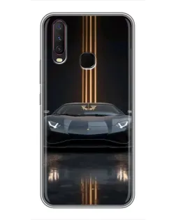 Чехол для Vivo Y17 с картинкой «Lamborghini золотые линии» Чехол для Vivo Y17 с картинкой «Lamborghini золотые линии»