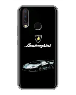 Чехол для Vivo Y17 с картинкой «Логотип Lamborghini классика»