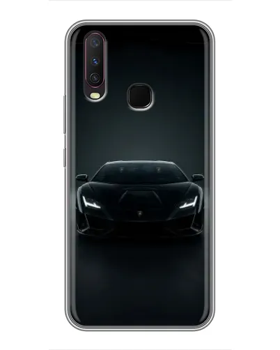 Чехол для Vivo Y17 с картинкой «Черный Lamborghini Aventador» Чехол для Vivo Y17 с картинкой «Черный Lamborghini Aventador»