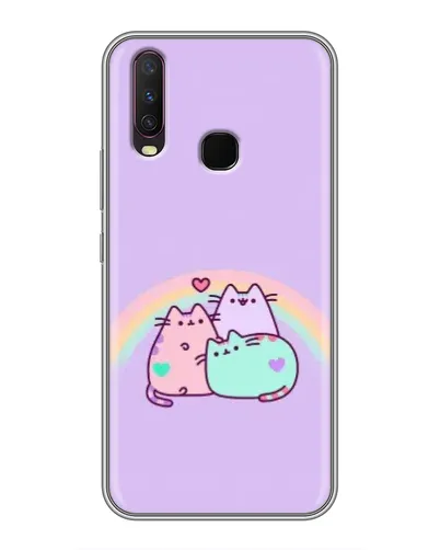 Чехол для Vivo Y17 с картинкой «Радужные Пушины» Чехол для Vivo Y17 с картинкой «Радужные Пушины»