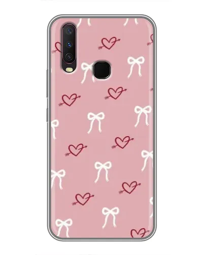 Чехол для Vivo Y17 с картинкой «Сердца и банты» Чехол для Vivo Y17 с картинкой «Сердца и банты»