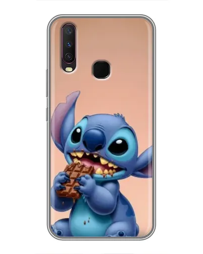 Чехол для Vivo Y17 с картинкой «Стич ест шоколад»