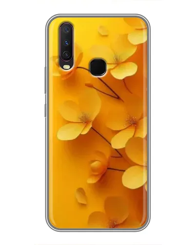 Чехол для Vivo Y17 с картинкой «Золотые лепестки»