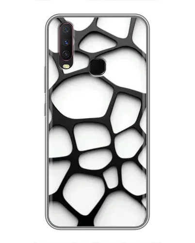 Чехол для Vivo Y17 с картинкой «Белая объемная сетка» Чехол для Vivo Y17 с картинкой «Белая объемная сетка»