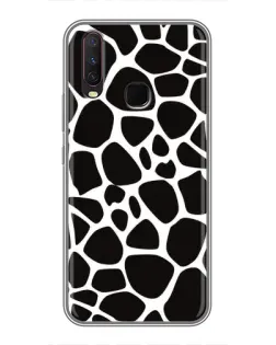 Чехол для Vivo Y17 с картинкой «Черно-белый жираф»