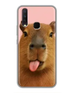 Чохол для Vivo Y17 з картинкою «Капібара з язиком» Чохол для Vivo Y17 з картинкою «Капібара з язиком»