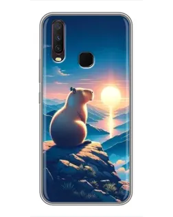 Чохол для Vivo Y17 з картинкою «Захід сонця з капібарою» Чохол для Vivo Y17 з картинкою «Захід сонця з капібарою»
