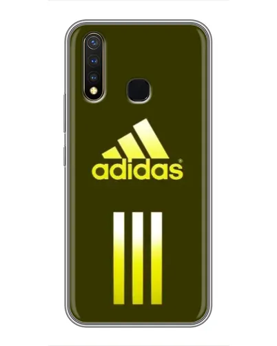 Чехол для Vivo Y19 с картинкой «Оливковый градиент Adidas»